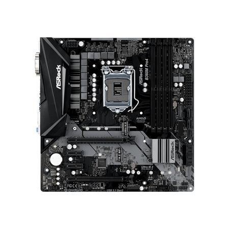 Asrock B360M PRO4 Intel B360 1151 Micro ATX DDR4 VGA DVI HDMI